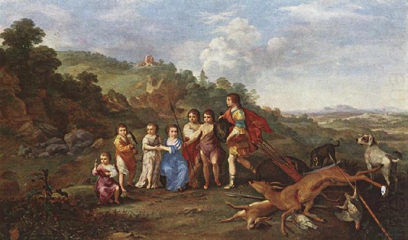 POELENBURGH, Cornelis van Children of Frederick V Prince Elector of Pfalz and King of Bohemia s china oil painting image